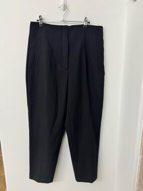 Zara Black Tailored High-Rise Trousers